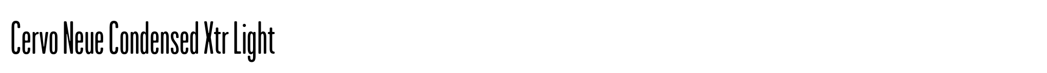 Cervo Neue Condensed Xtr Light image